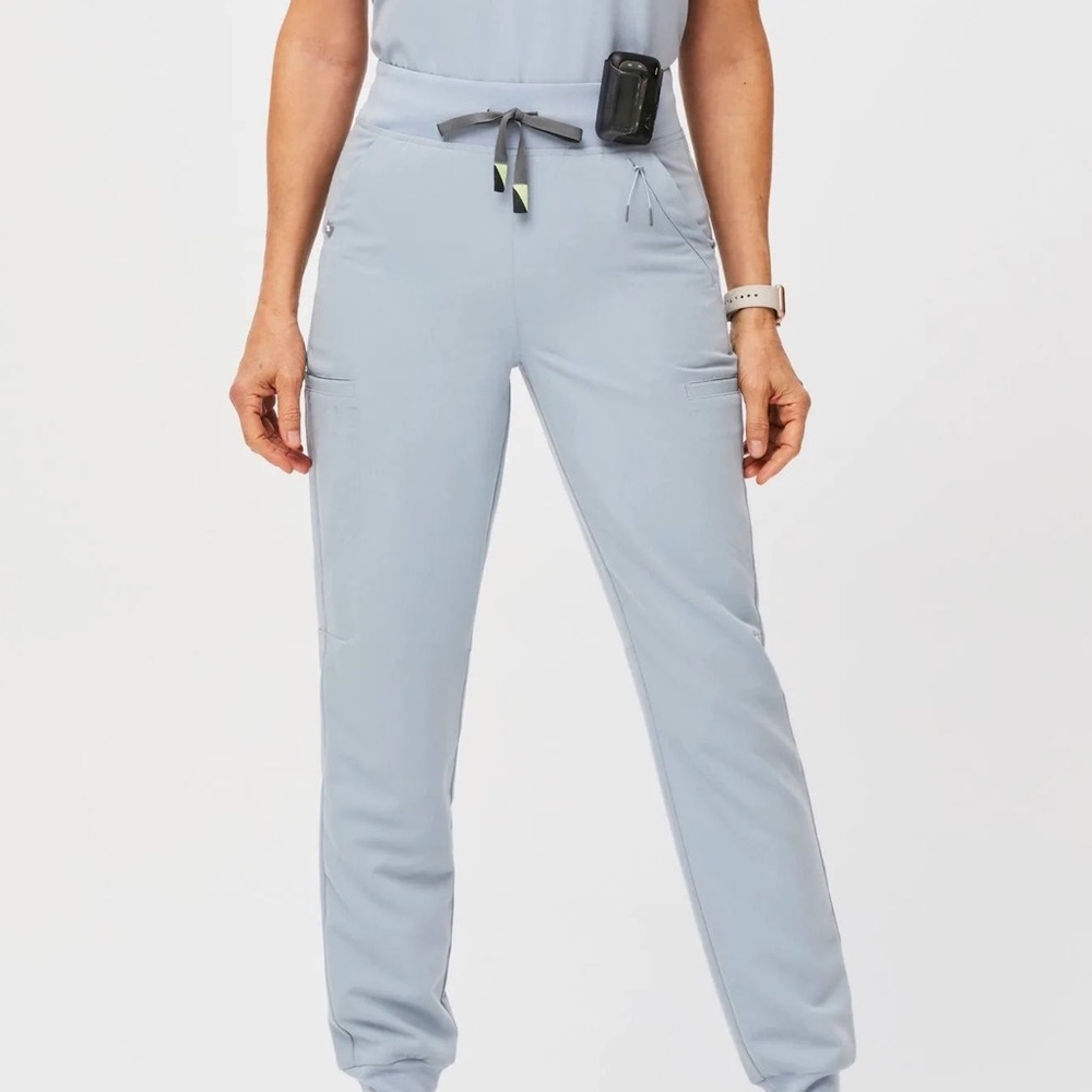 FIGS Clara Joggers TALL Dusty Blue NWT